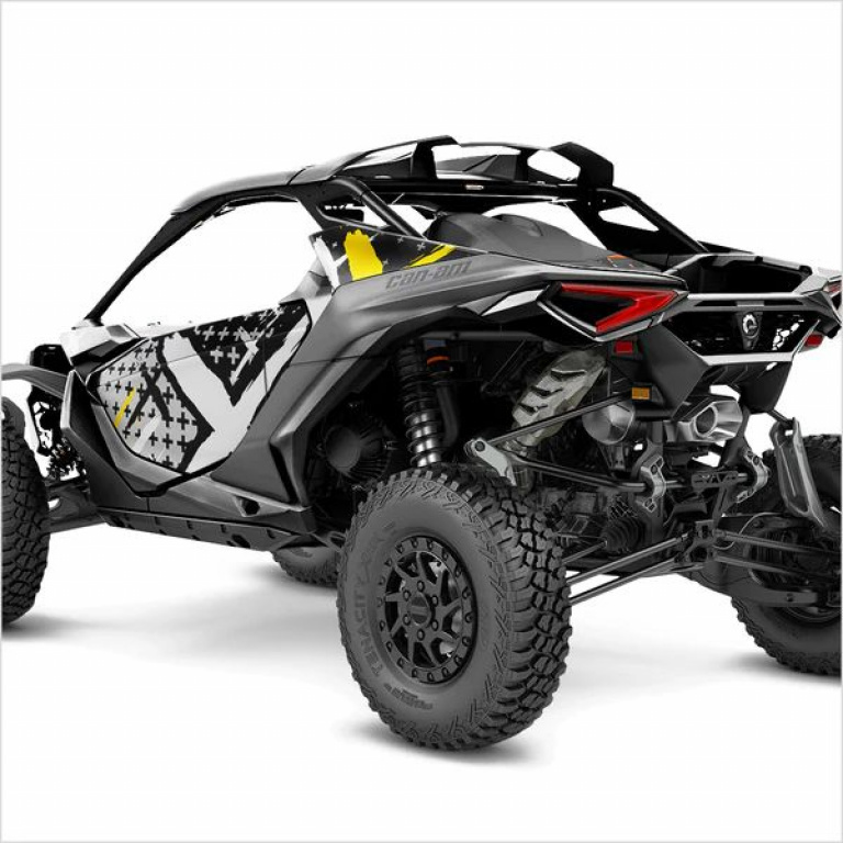 X-Design Grey-Yellow S Version for Can-Am Maverick R 2 Doors